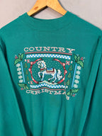 Sweatshirt Vintage Streetwear Country Christmas