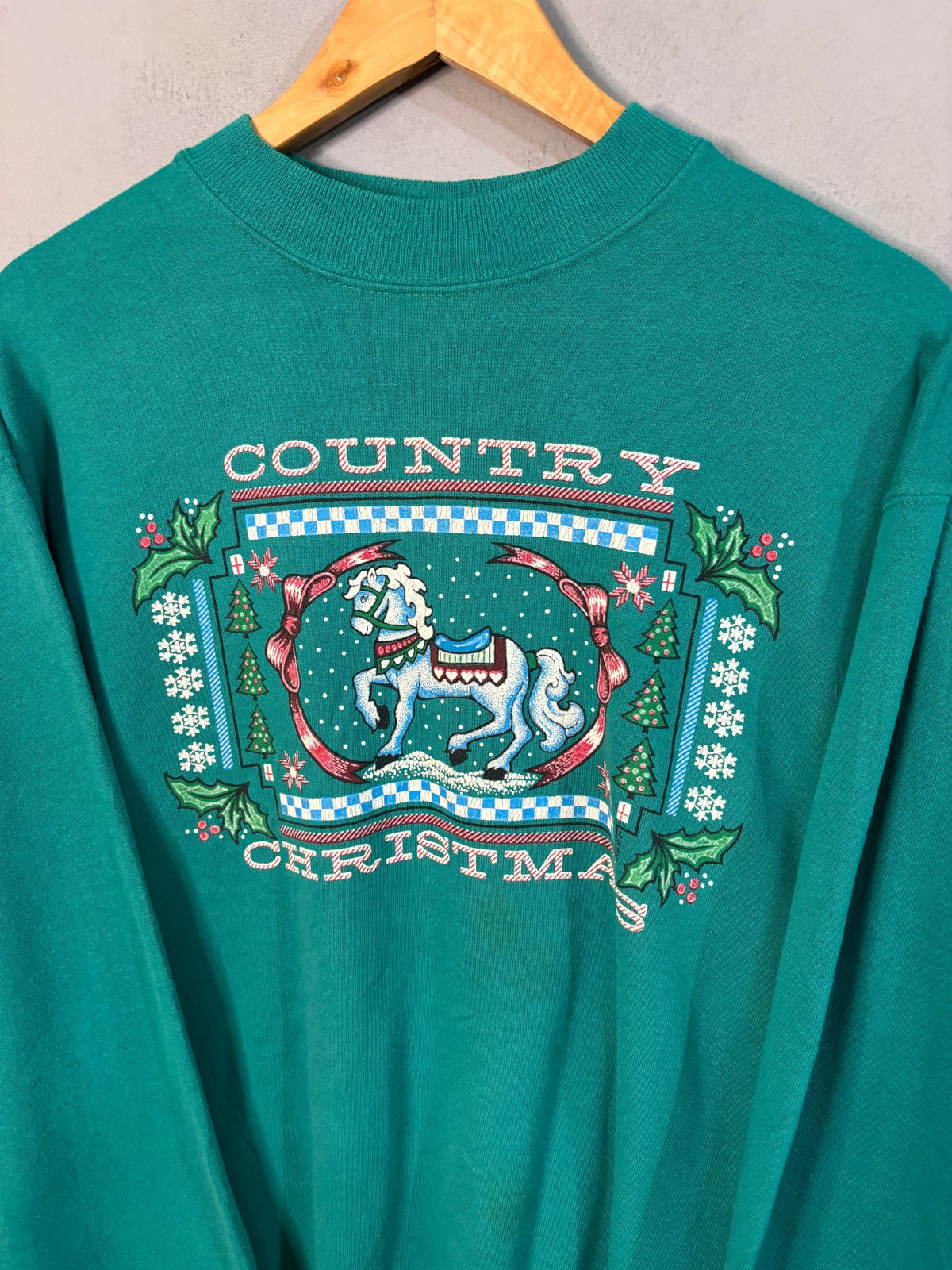 Sweatshirt Vintage Streetwear Country Christmas