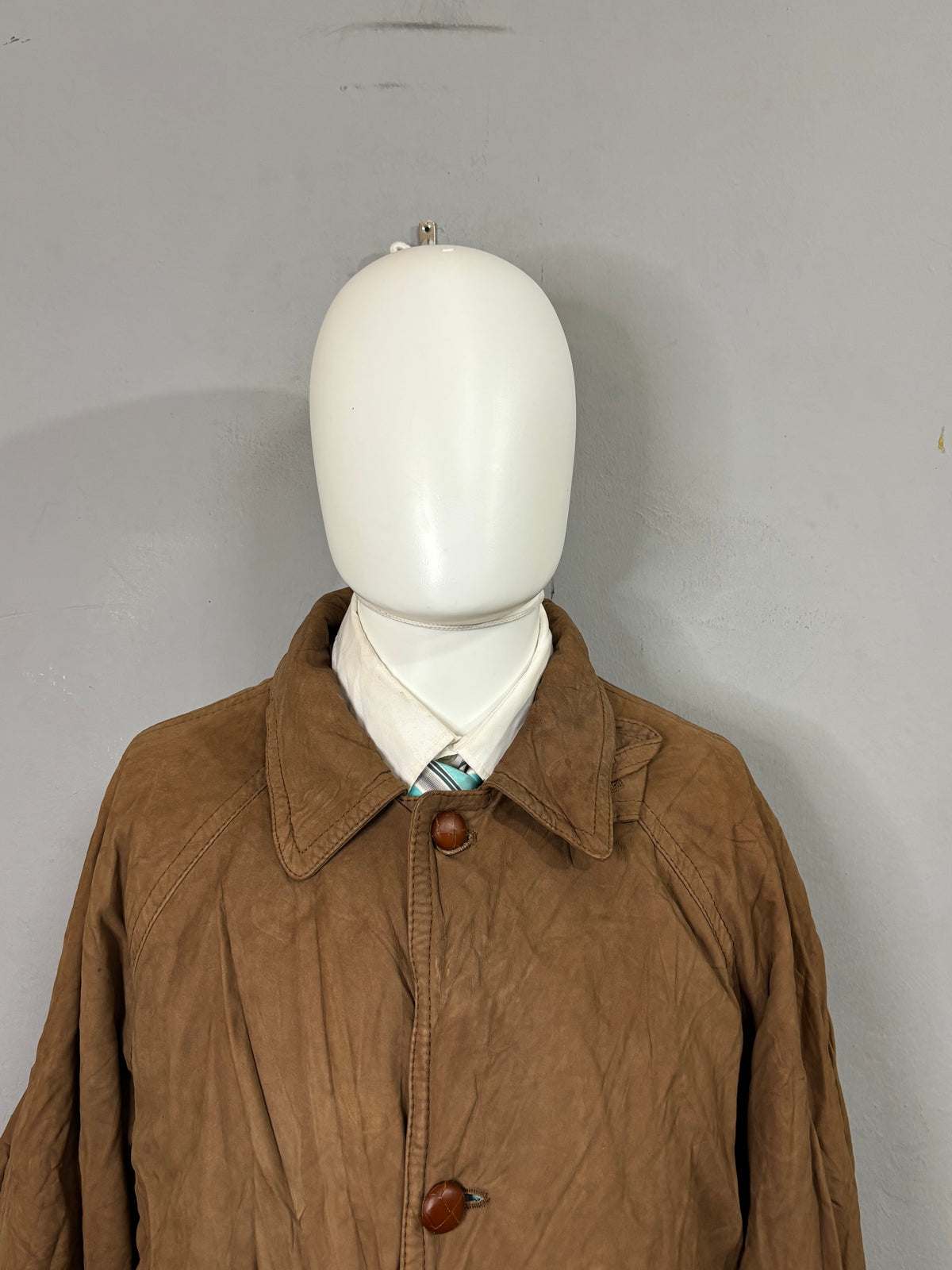 Leather Jackets Vintage Streetwear Oversized Long leather coat