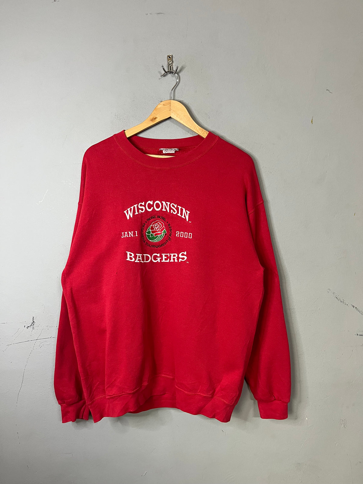 Sweatshirt Vintage Streetwear Oversized Wisconsin Badgers
