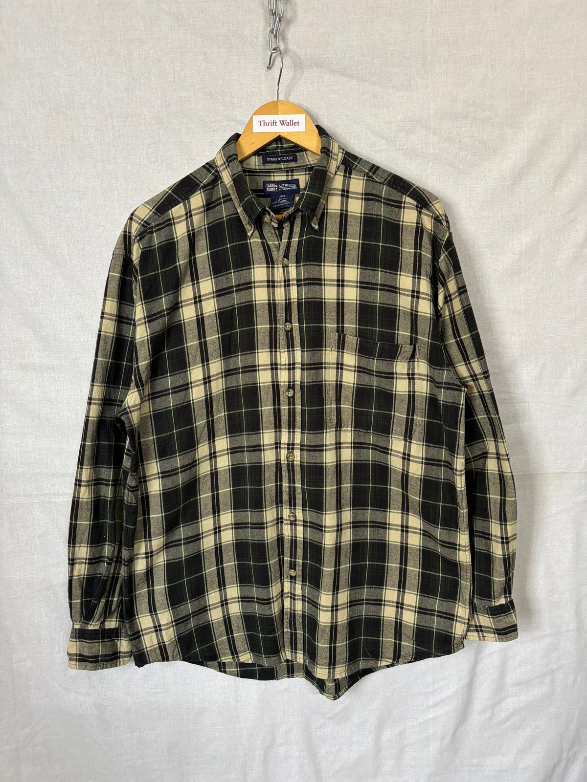Flannel Shirt Vintage Streetwear Stain Release