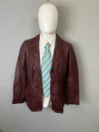 Leather Jackets Oversized Streetwear Burgundy