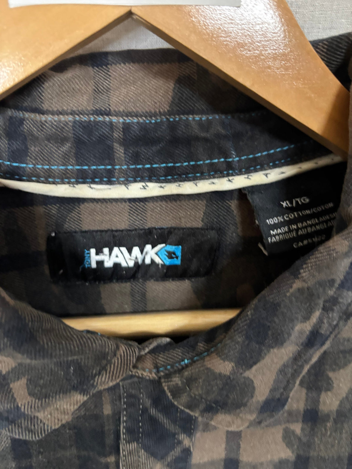 Flannel Shirt Vintage Streetwear Hawks