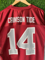 Half Sleeve Jerseys Vintage Streetwear Crimson Tide