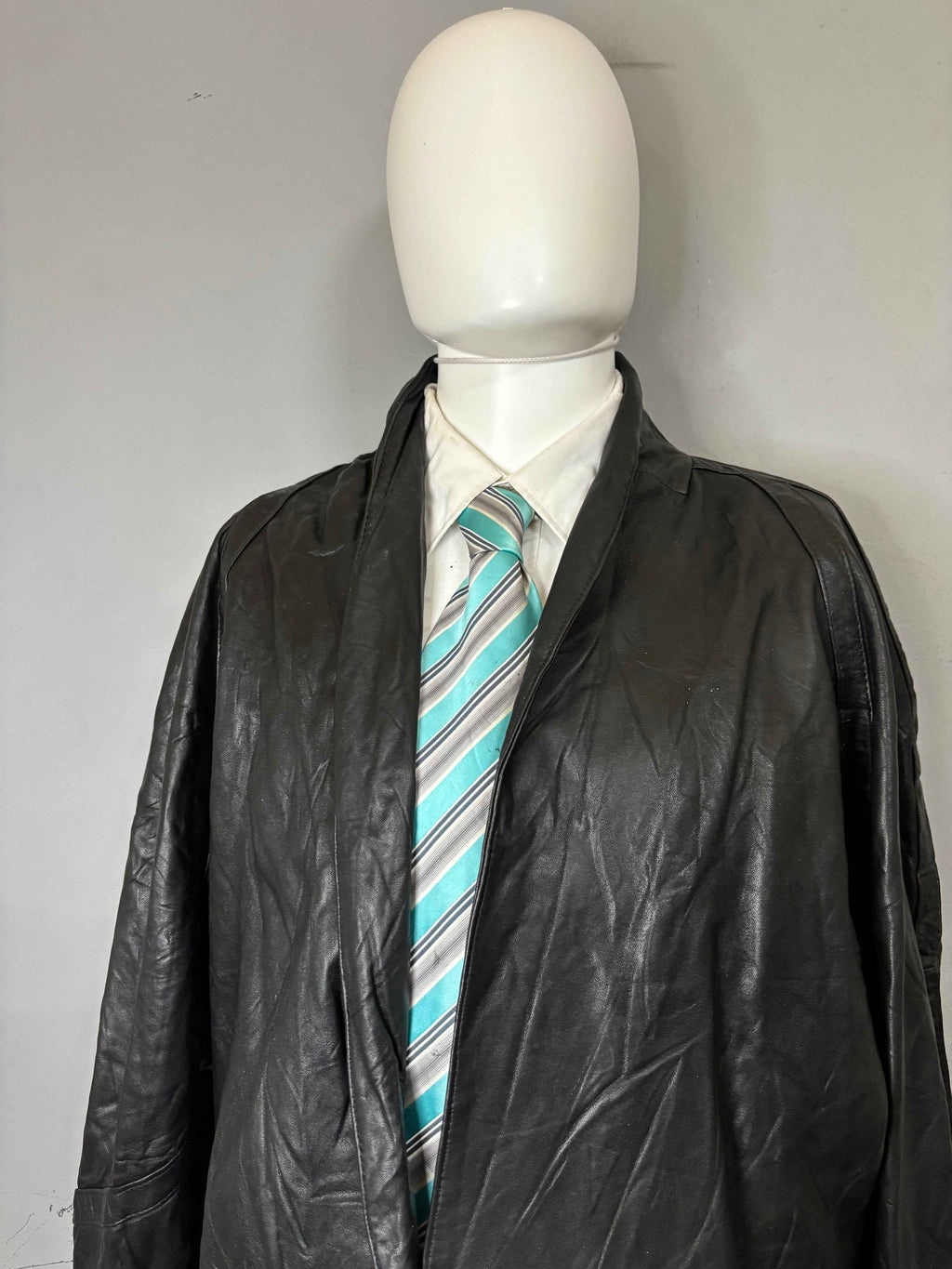 Leather Jackets Oversized Vintage Long coat
