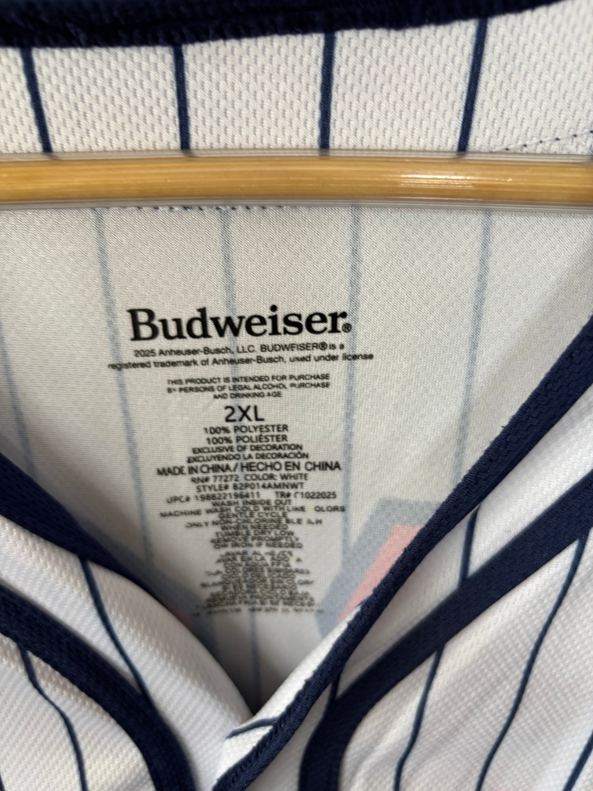 Half Sleeve Jersey Vintage Streetwear Budweiser 75