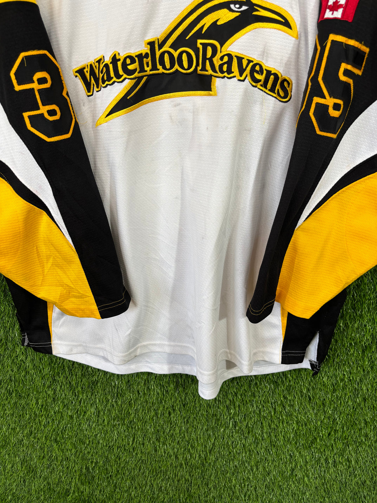 Ice Hockey Jerseys Vintage Streetwear Distressed - Waterloo Ravens