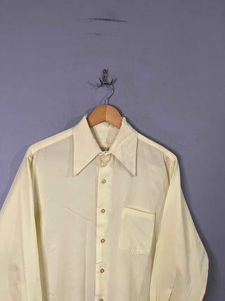 Full Sleeve Shirts Oversized Streetwear Yellow Shirt