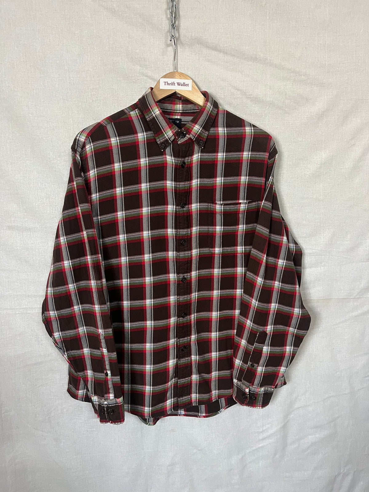 Flannel Shirt Vintage Streetwear Lands end