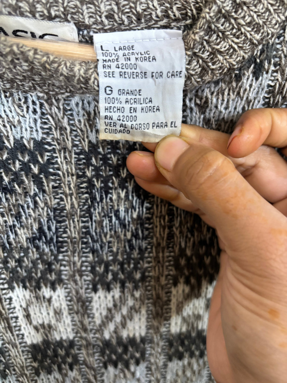 Cardigan Vintage Oversized - Basic Edltlons