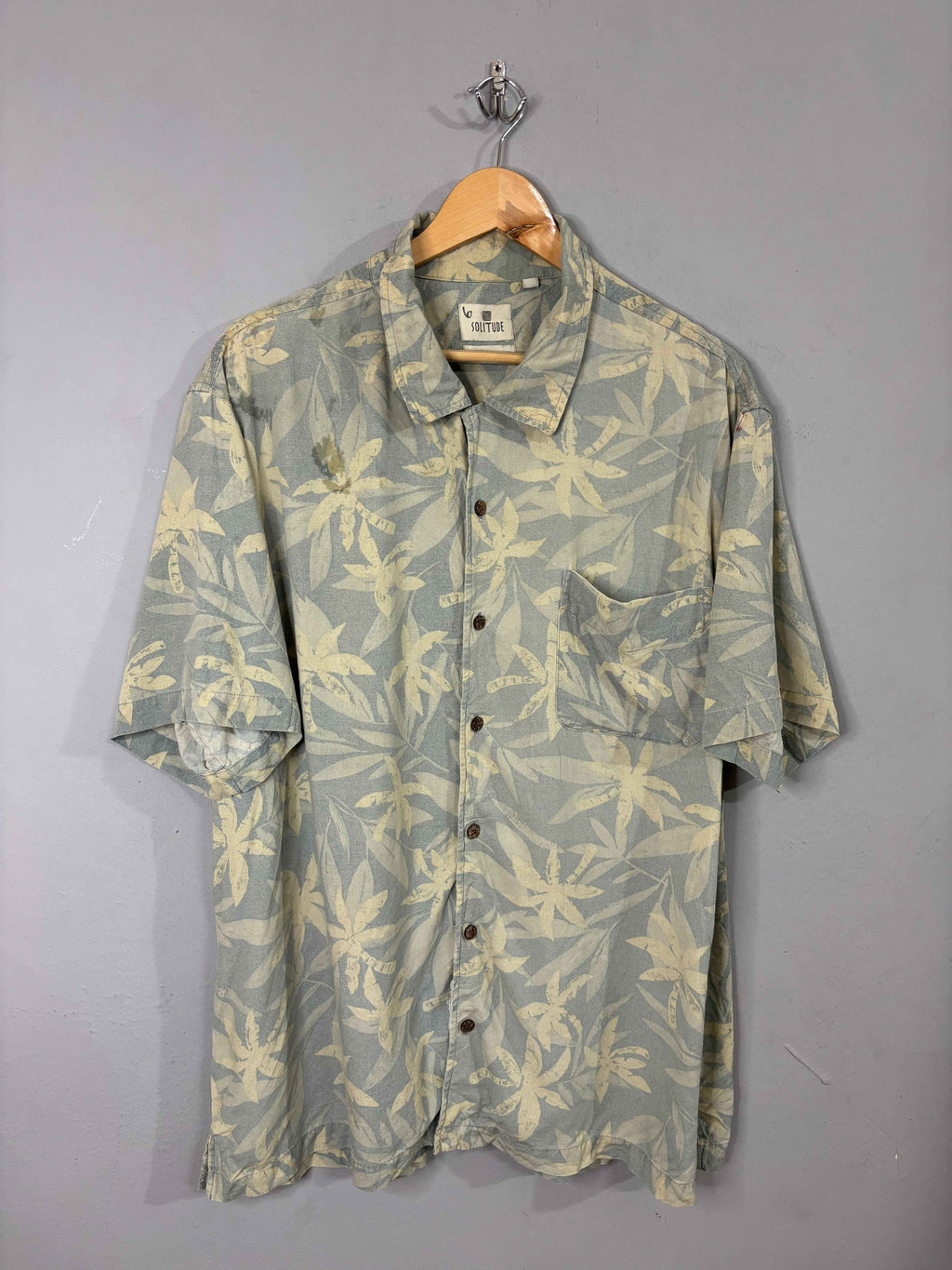 Half Sleeve Shirts Vintage Streetwear Solitude