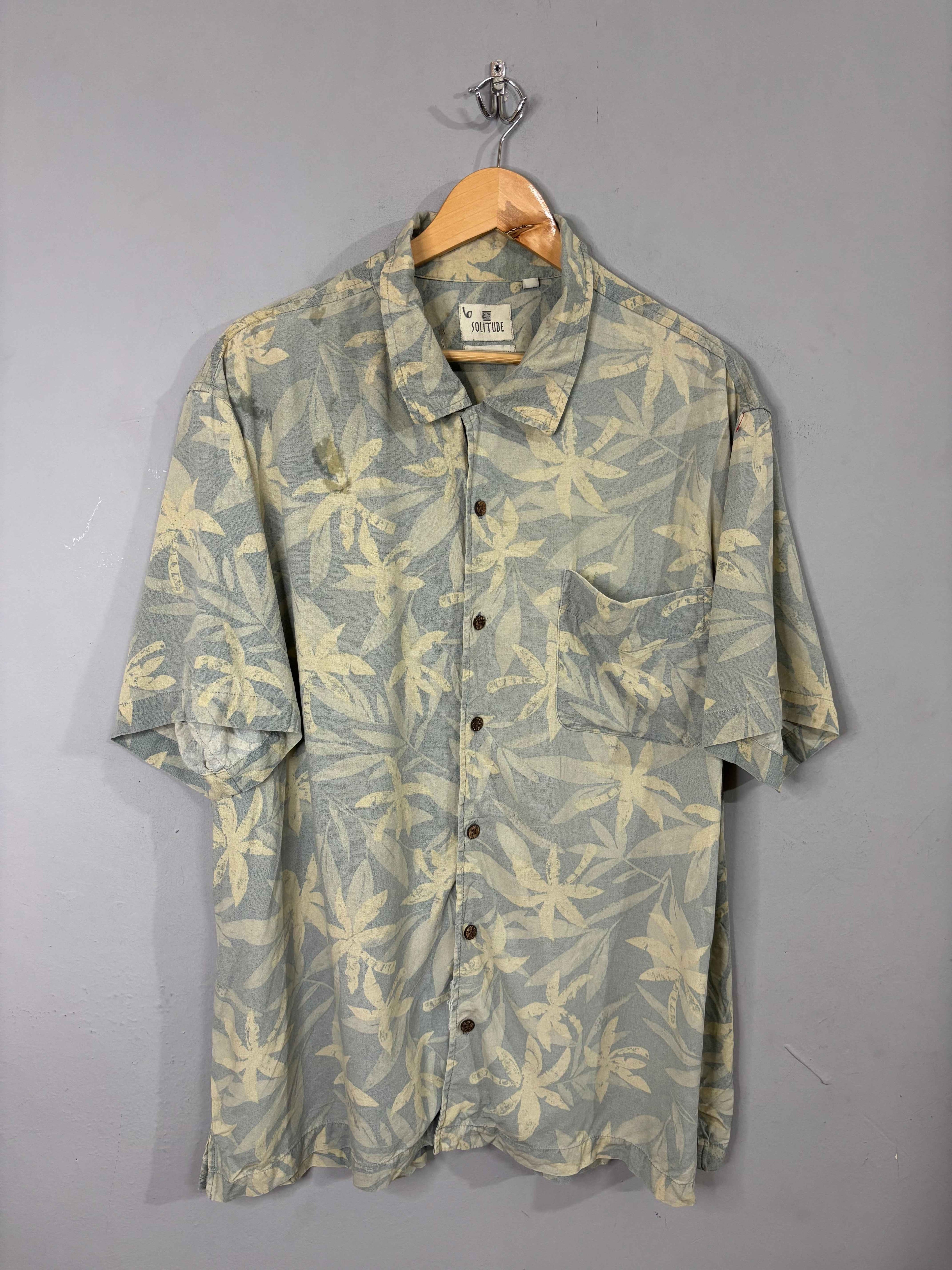Half Sleeve Shirts Vintage Streetwear Solitude