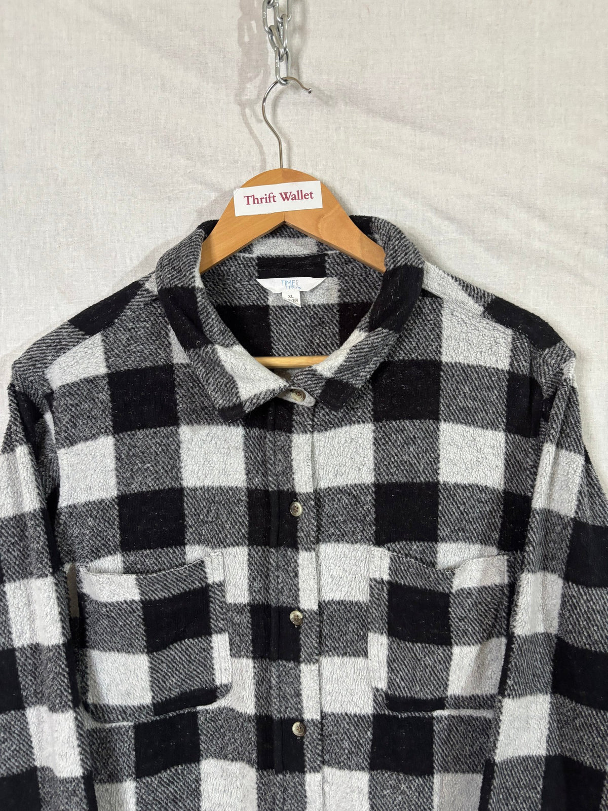 Flannel Shirt Vintage Streetwear Time Tru