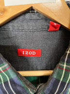 Flannel Shirt Vintage Streetwear IZOD