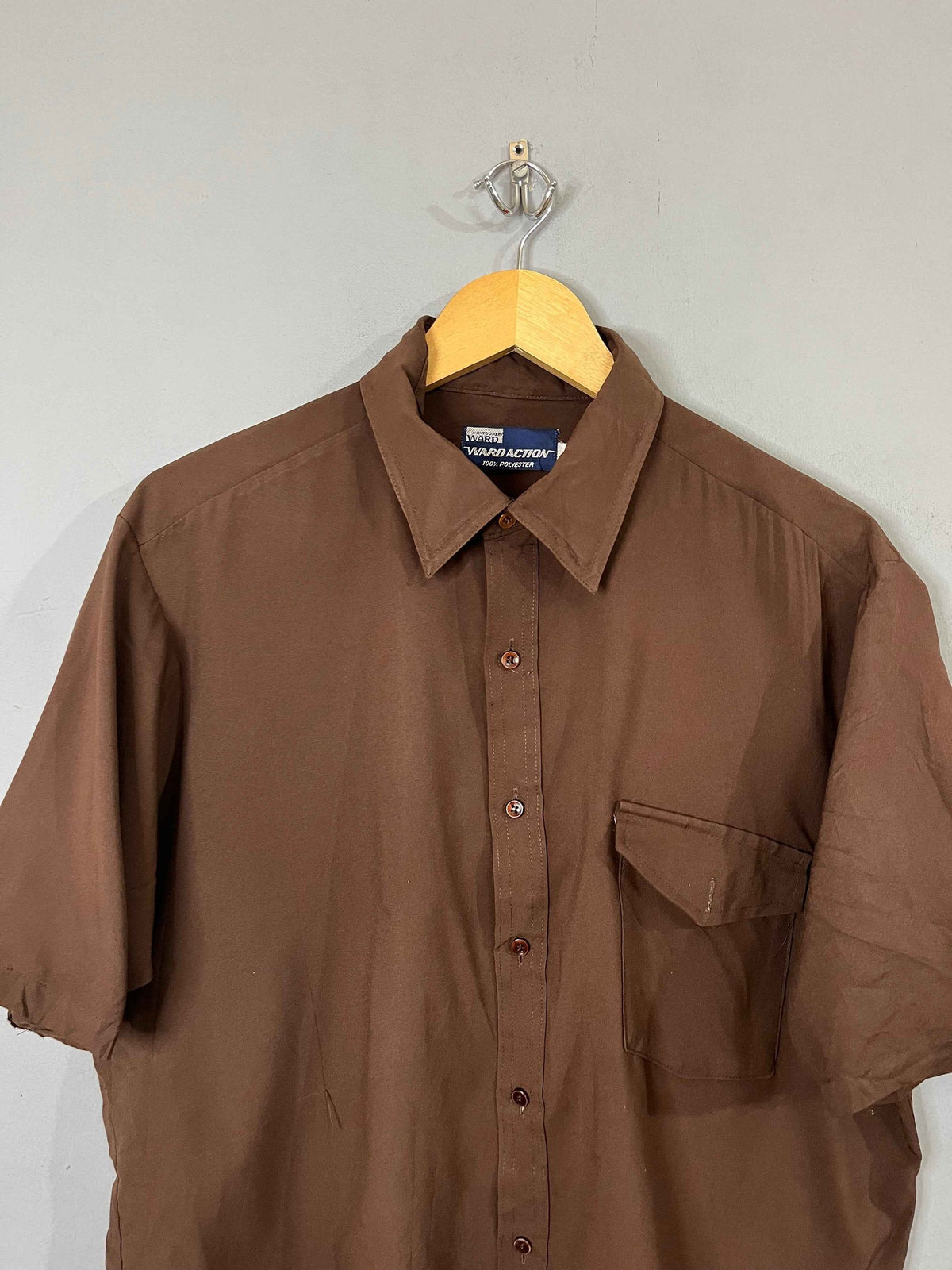 Half Sleeve Shirts Retro Distressed Ward Action