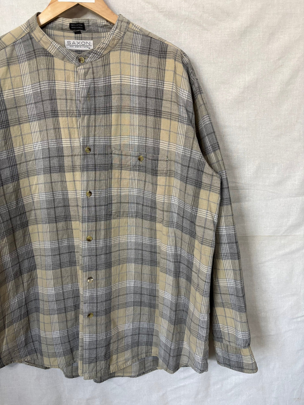 Flannel Shirt Vintage Streetwear Saxon