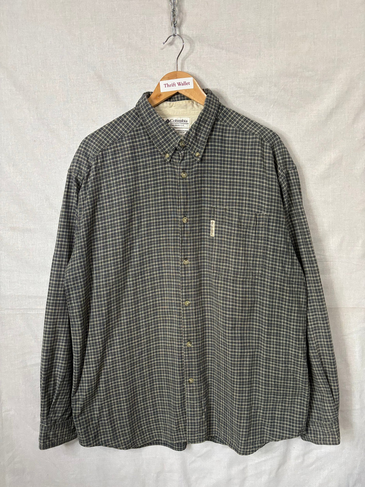 Flannel Shirt Vintage Streetwear Columbia