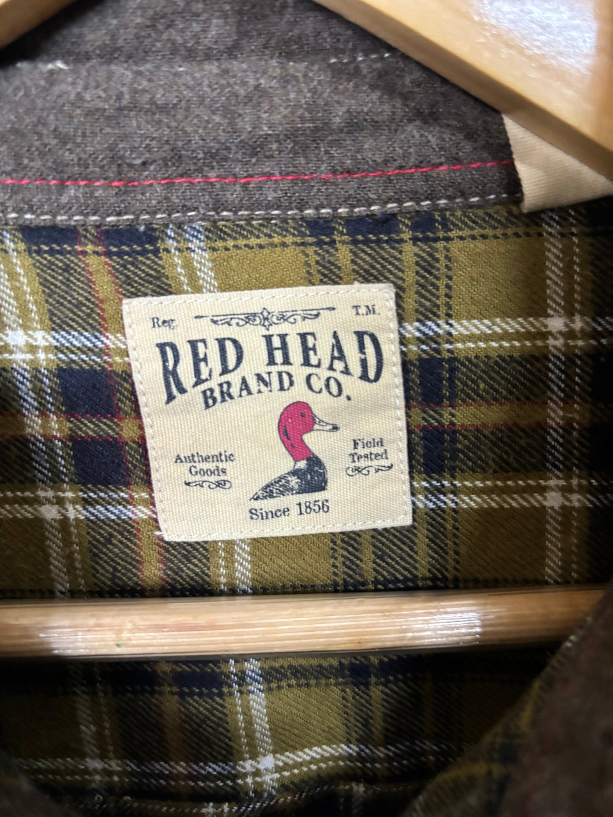 Flannel Shirt Vintage Streetwear Red Head