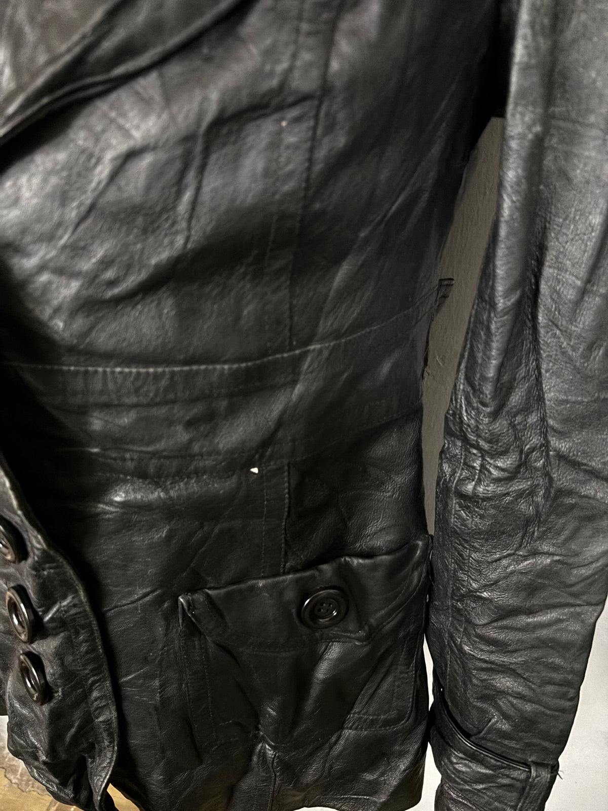 Leather Jackets Vintage Streetwear Oversized Armor Jeans