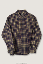 Front product view of Denver Hayes plaid shirt, flat lay