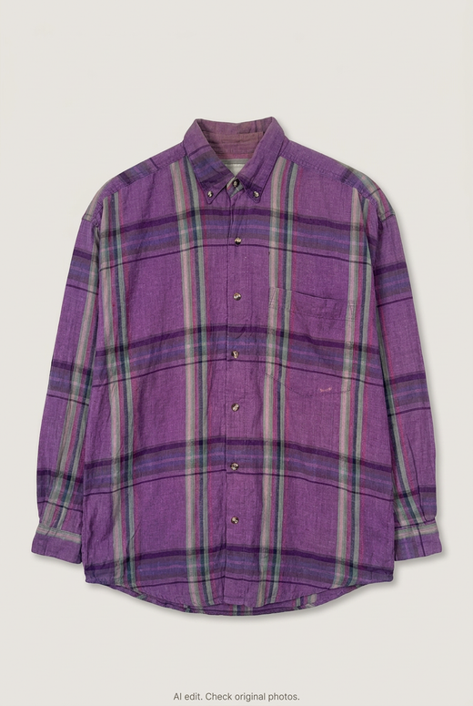 Flannel Shirt Vintage Streetwear AD HOC
