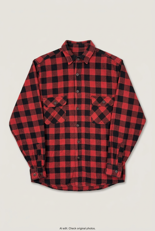 Flannel Shirt Vintage Streetwear Moose Creek