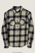 Front product view of Sonoma plaid shirt, flat lay