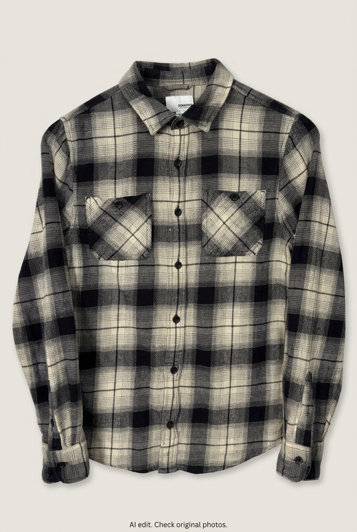 Flannel Shirt Vintage Streetwear Sonoma