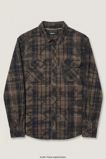 Flannel Shirt Vintage Streetwear Hawks