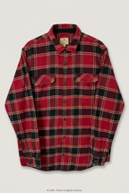Front product view of Union House plaid flannel, flat lay