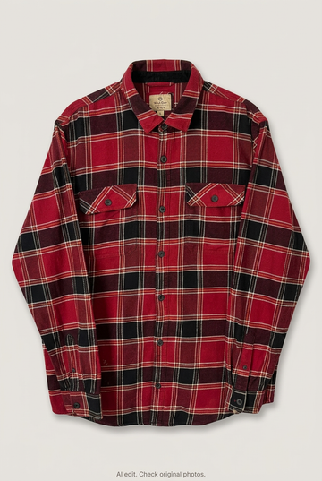 Flannel Shirt Vintage Streetwear Wind River