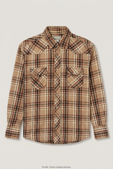 Flannel Shirt Vintage Streetwear Wrangler