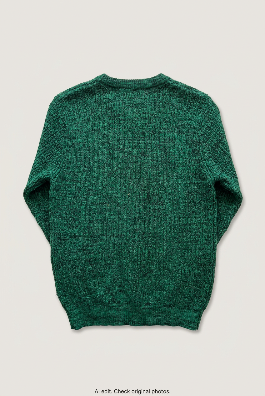 Green sweater back preview