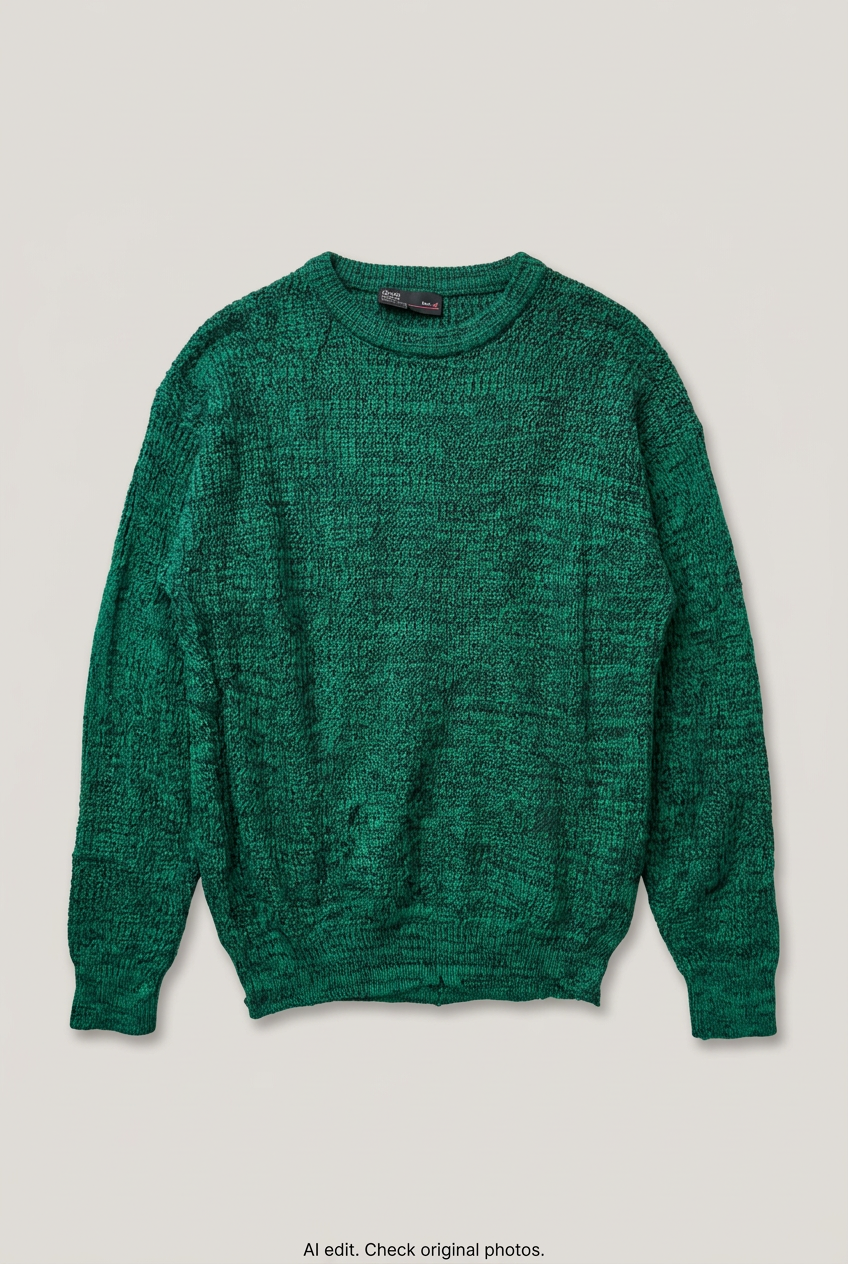 Green sweater front preview