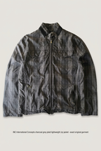 INC plaid jacket front preview