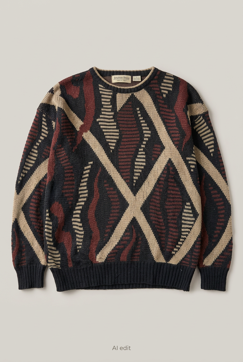 Jonathan Bryan geometric sweater front preview