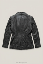 Jones New York leather jacket back preview