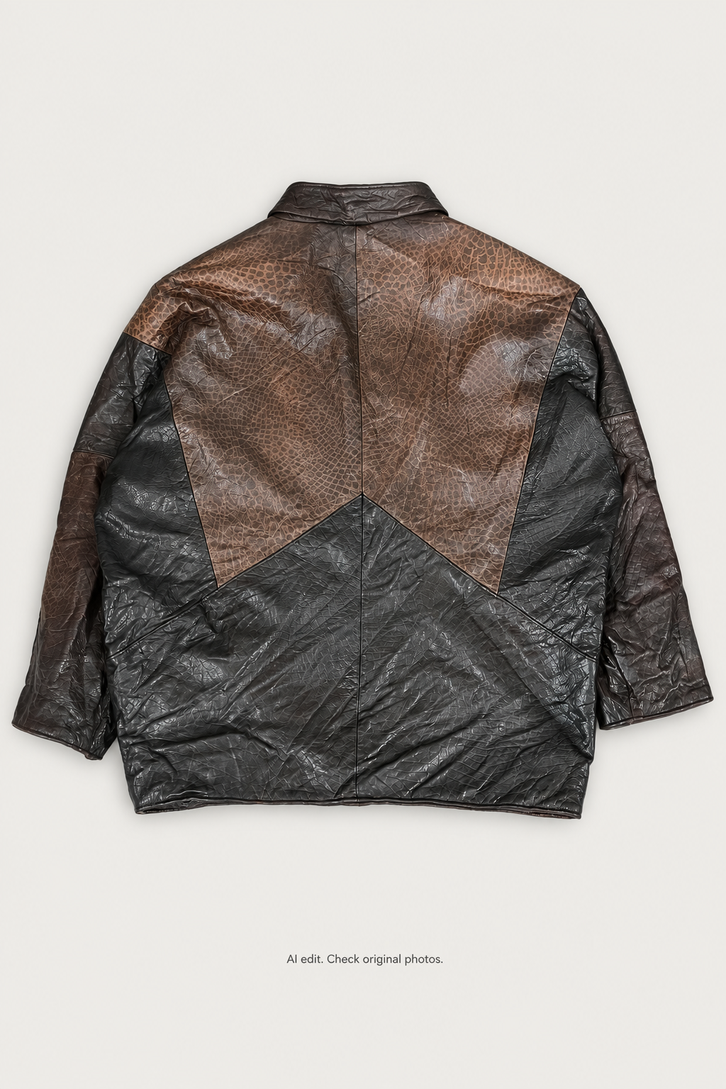Laurence Roy jacket styled back with contrasting panel