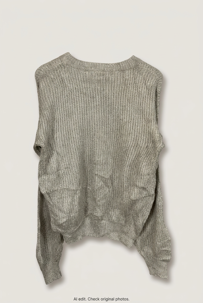 Light-grey Saturdays sweater back preview
