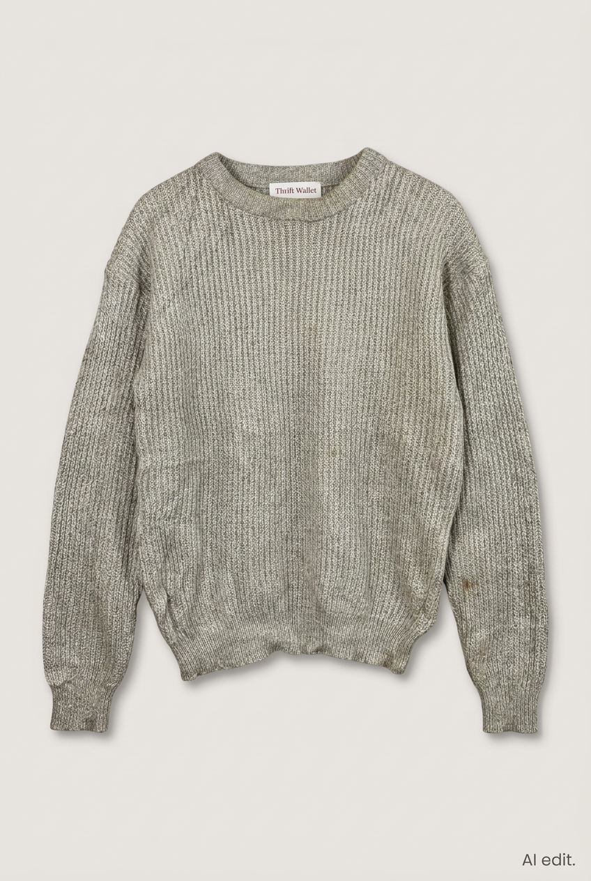 Light-grey Saturdays sweater front preview