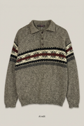 Marled collared sweater front preview