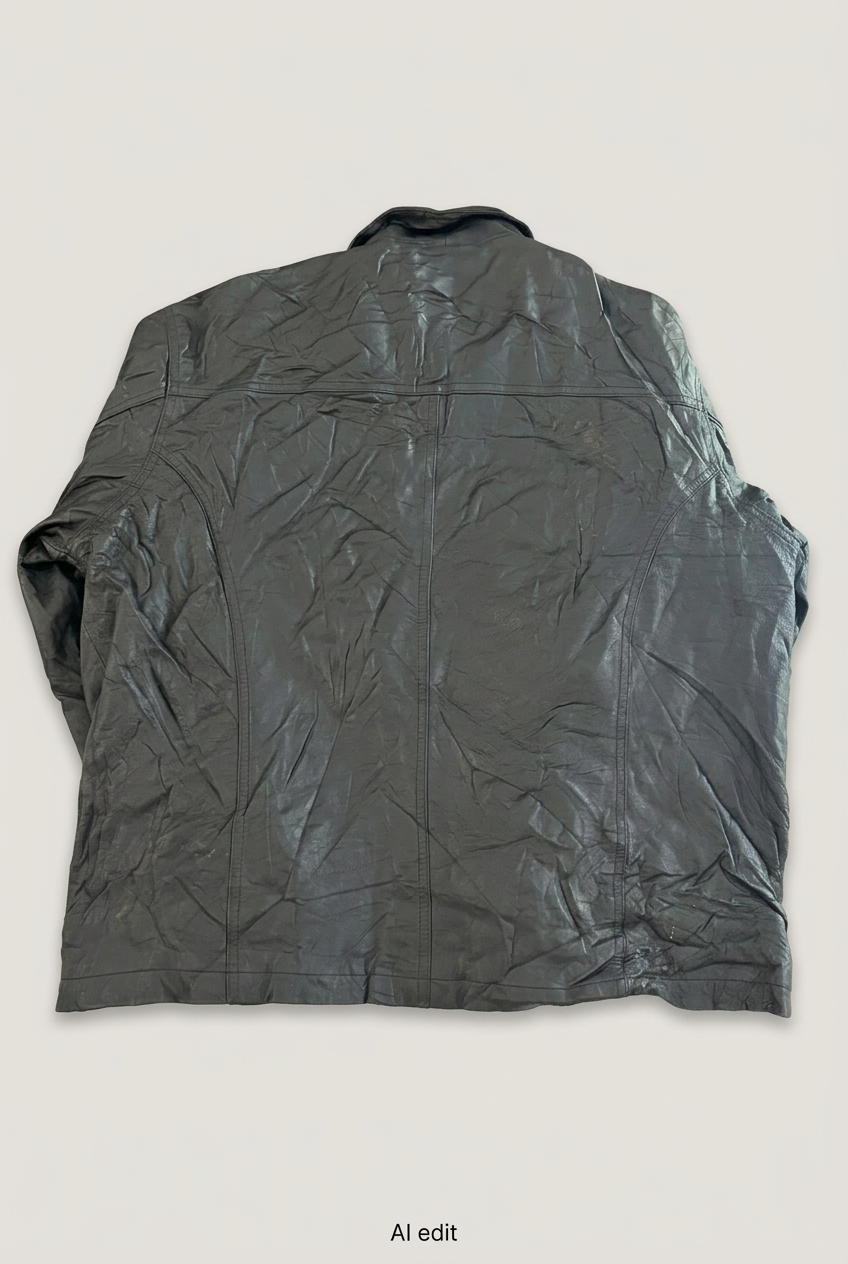 Michael Michelle leather jacket back preview