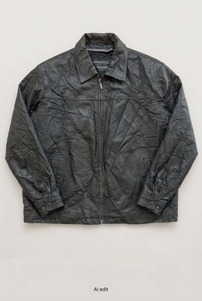 Michael Michelle leather jacket front preview