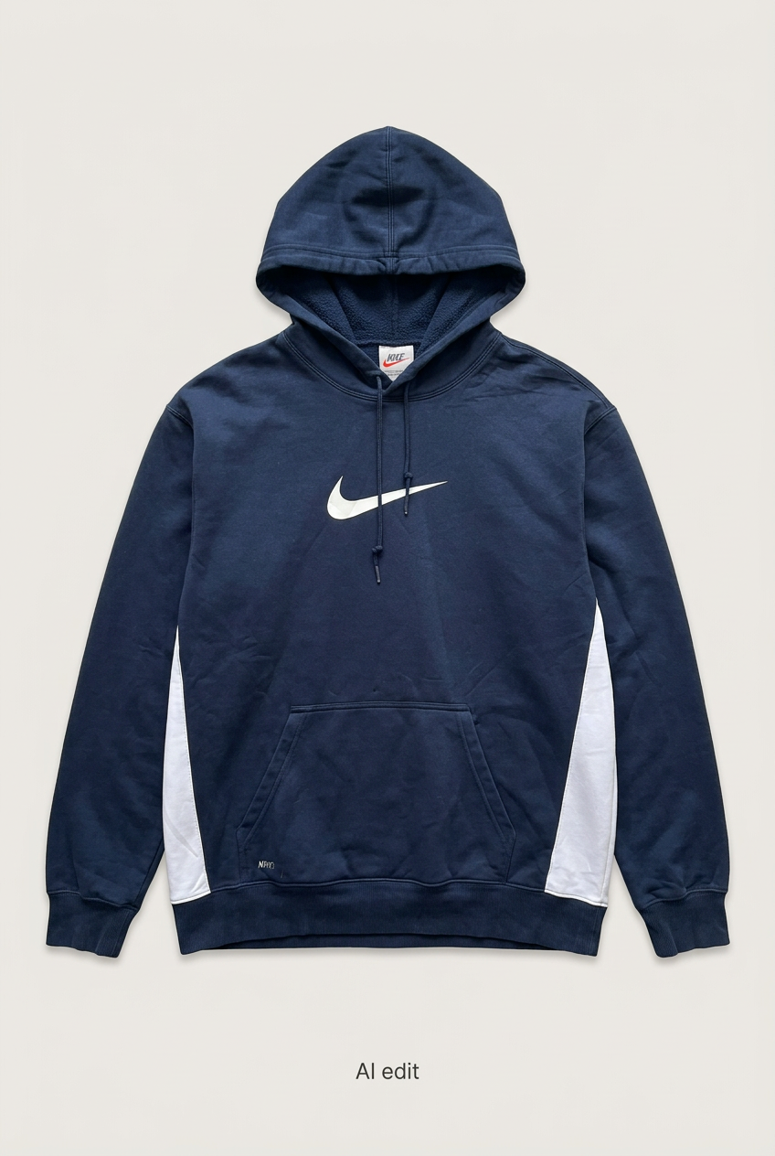 Navy Nike hoodie front preview