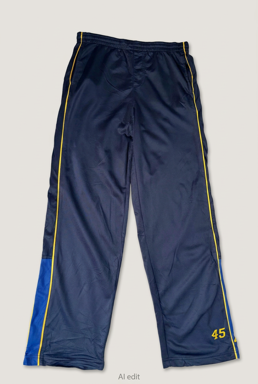 Navy Vibrations trousers front preview