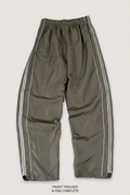 Olive-grey Wilson trousers front preview