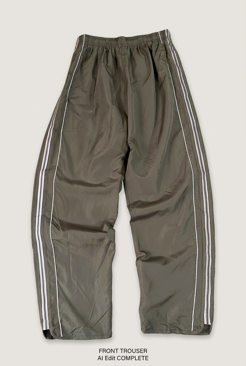 Olive-grey Wilson trousers front preview