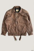 Oscar Leopold leopard-print jacket front preview