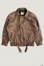 Oscar Leopold leopard-print jacket front preview