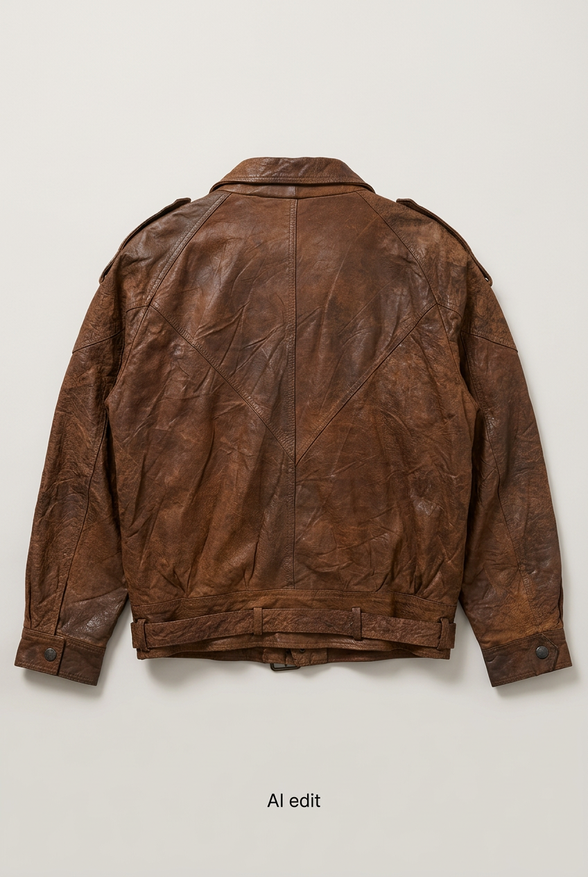 Paris Sport Club leather jacket back preview